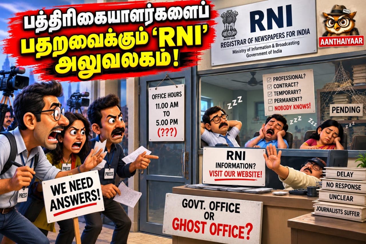 பத்திரிகையாளர்களைப் பதறவைக்கும் ‘RNI’ அலுவலகம்!